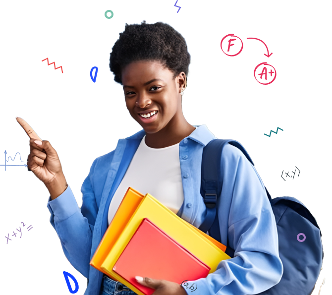 Student studying
